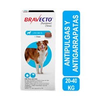 Bravecto Antipulgas para Perros 1000 mg 20-40 Kg